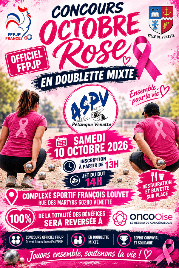 Venette octobre rose